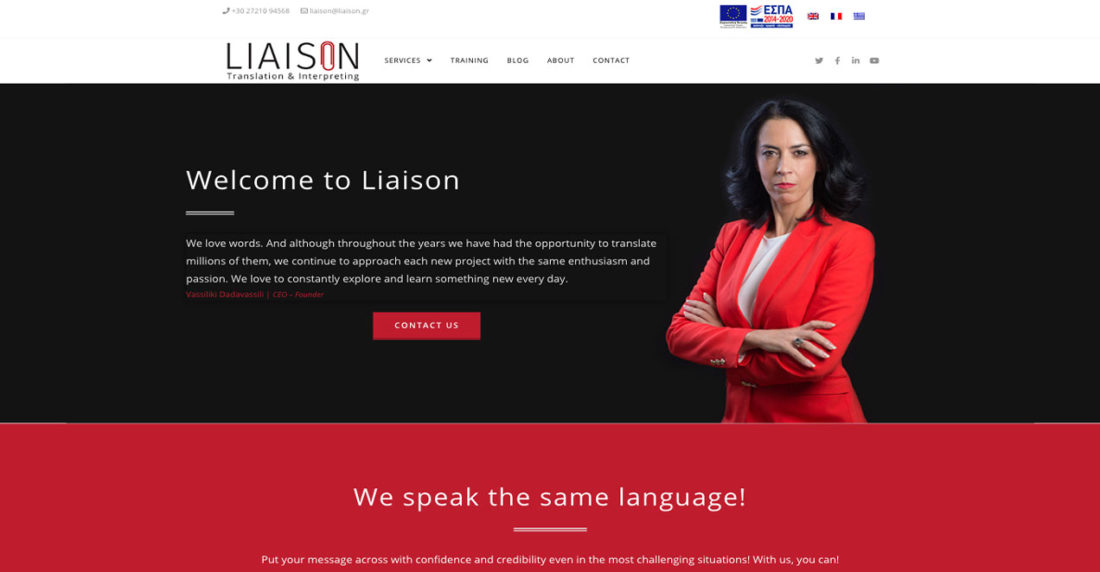 Indevin creative agency - Websites - Liaison Translation & Interpreting